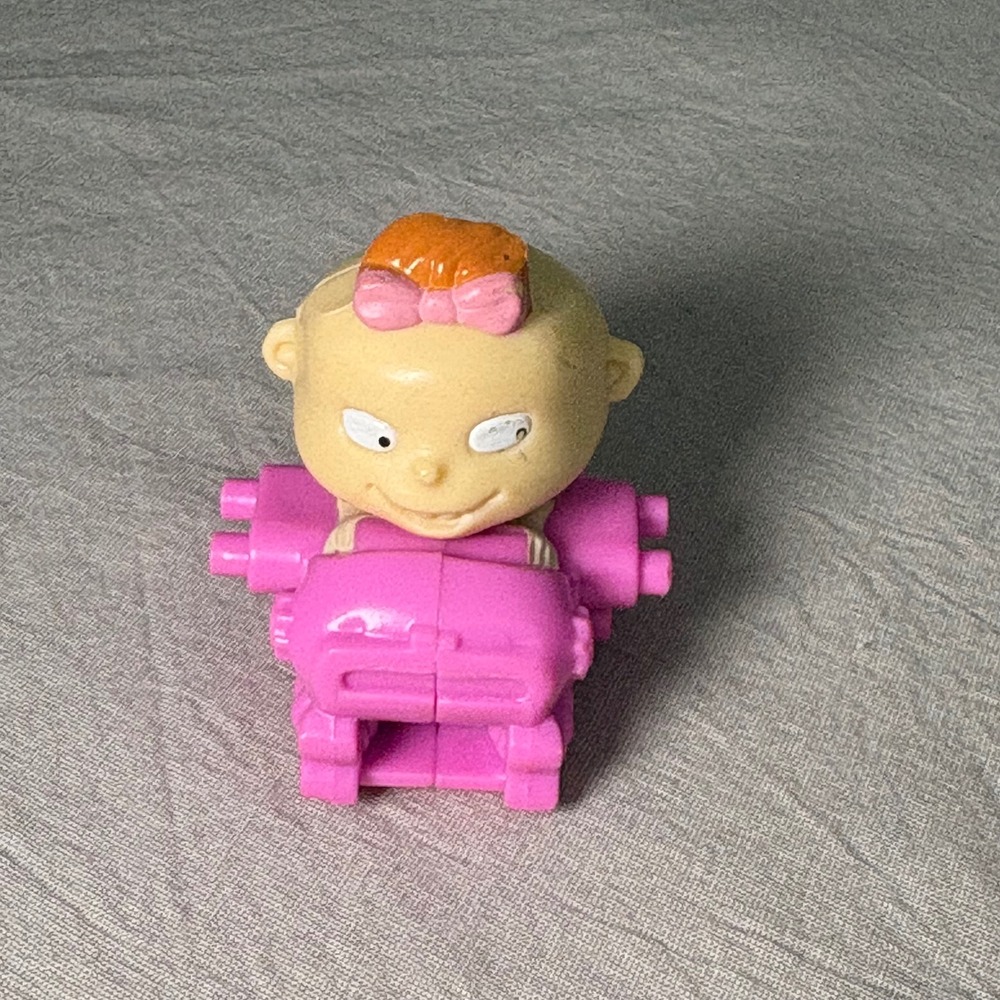 Vintage 1998 Rugrats Burger‎ King Kids Club Toy Train Car Pink